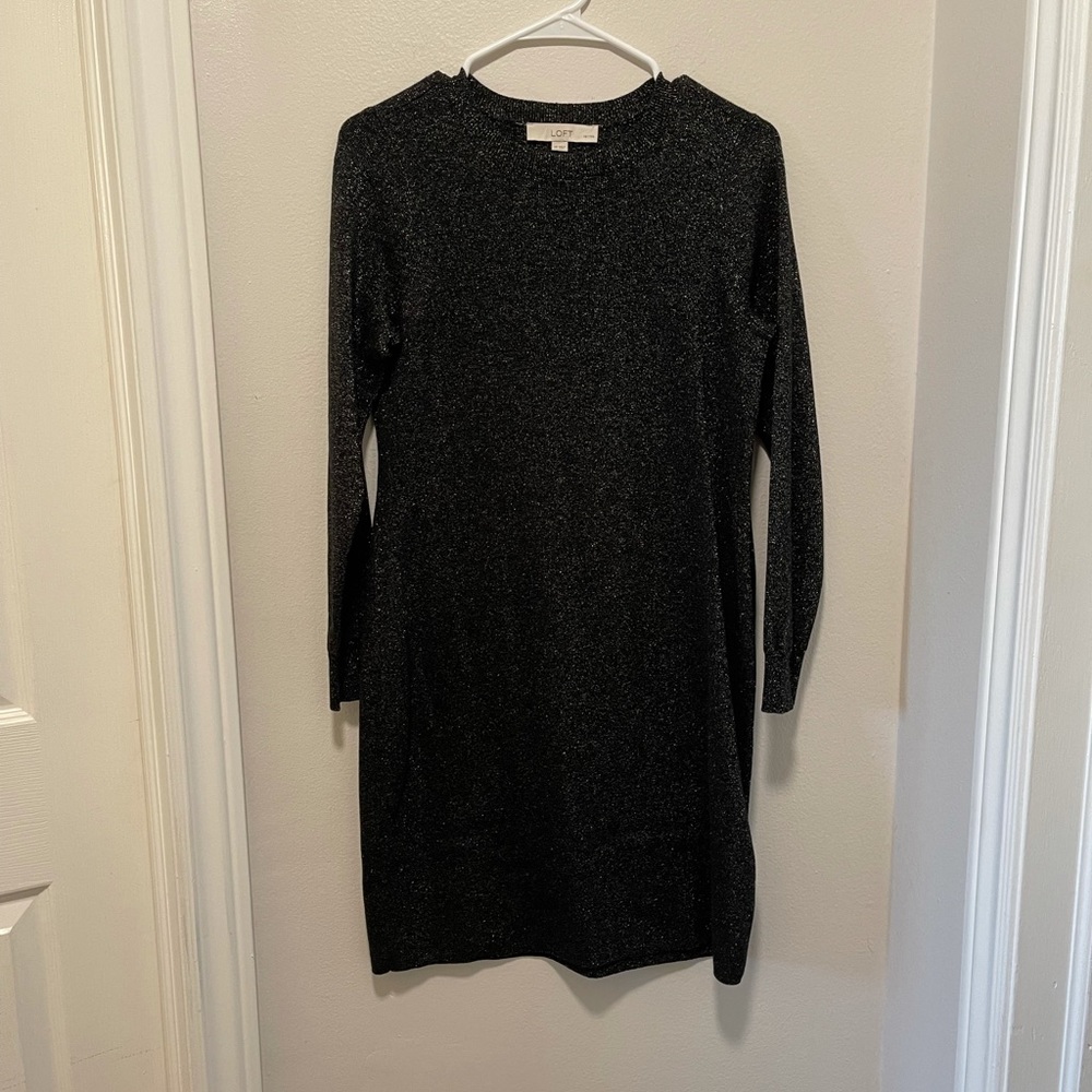 Sparkly Black with Silver and Gold Shimmer - Loft
